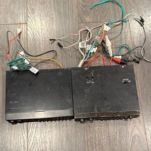 Black Audio Equipment equalizers lot of 2 with Wiring 2:11